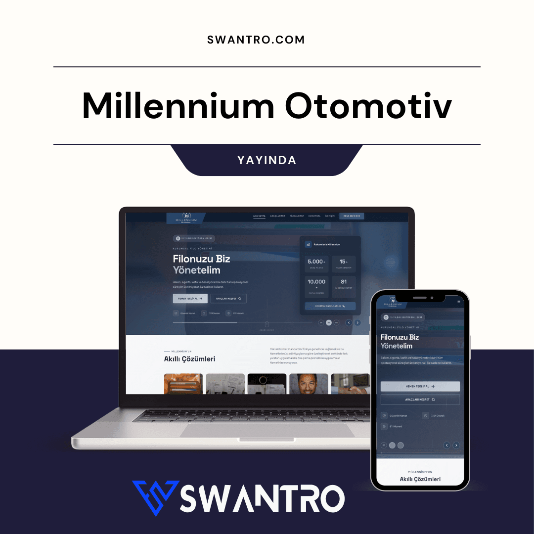 Millennium Otomotiv Kurumsal Web Sitesi